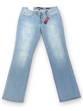 NWT Banana Republic Limited Edition Light Wash Straight Leg Jeans Size 12